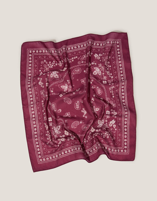Mandy Tie Bandana, Red (BURGUNDY), large