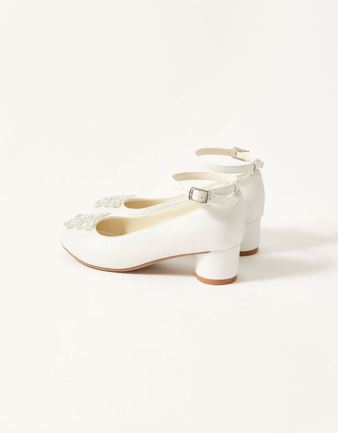 Shimmer Diamante Butterfly Heels Ivory | Girls' Shoes & Sandals ...
