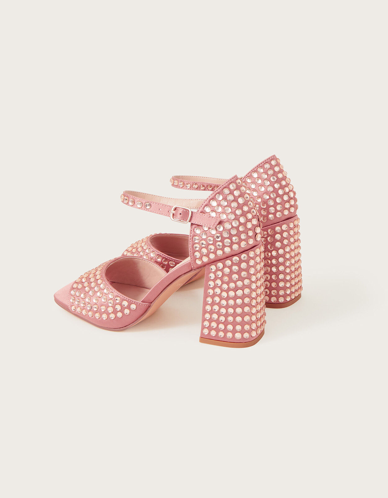 Pink sales embellished shoes