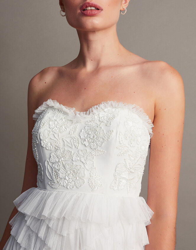 Ellen Frill Maxi Bridal Dress, Ivory (IVORY), large