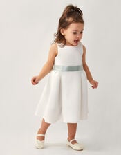 Baby Molly Scuba Bridesmaid Dress, Ivory (IVORY), large