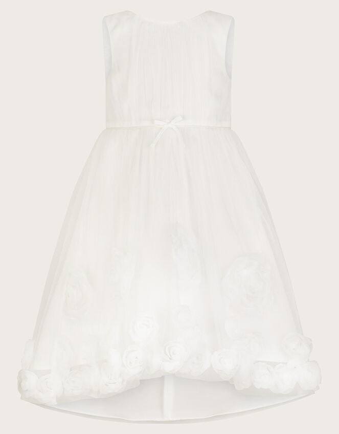 Josie 3D Rosette Dress, Ivory (IVORY), large