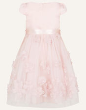 Delphine 3D Flower Dress, Pink (DUSKY PINK), large