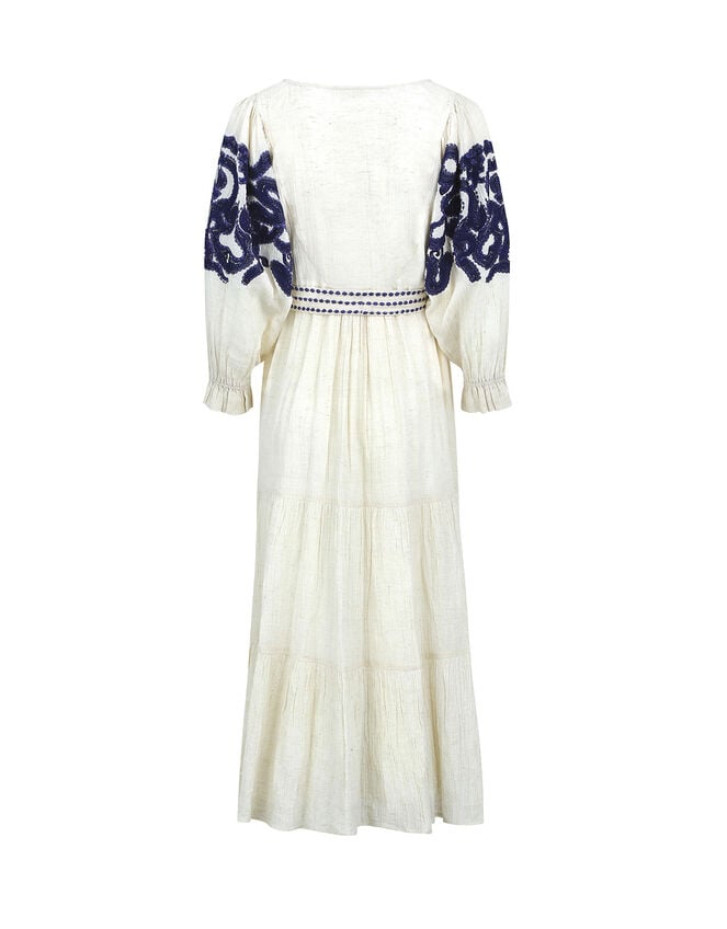 East Dolly Embroidered Dress, Natural (NEUTRAL), large