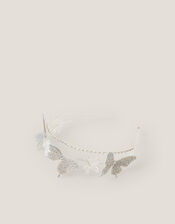 Diamanté Butterfly Headband, , large