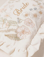 Elizabeth Scarlett Large Frilly Bride Velvet Pouch, , large