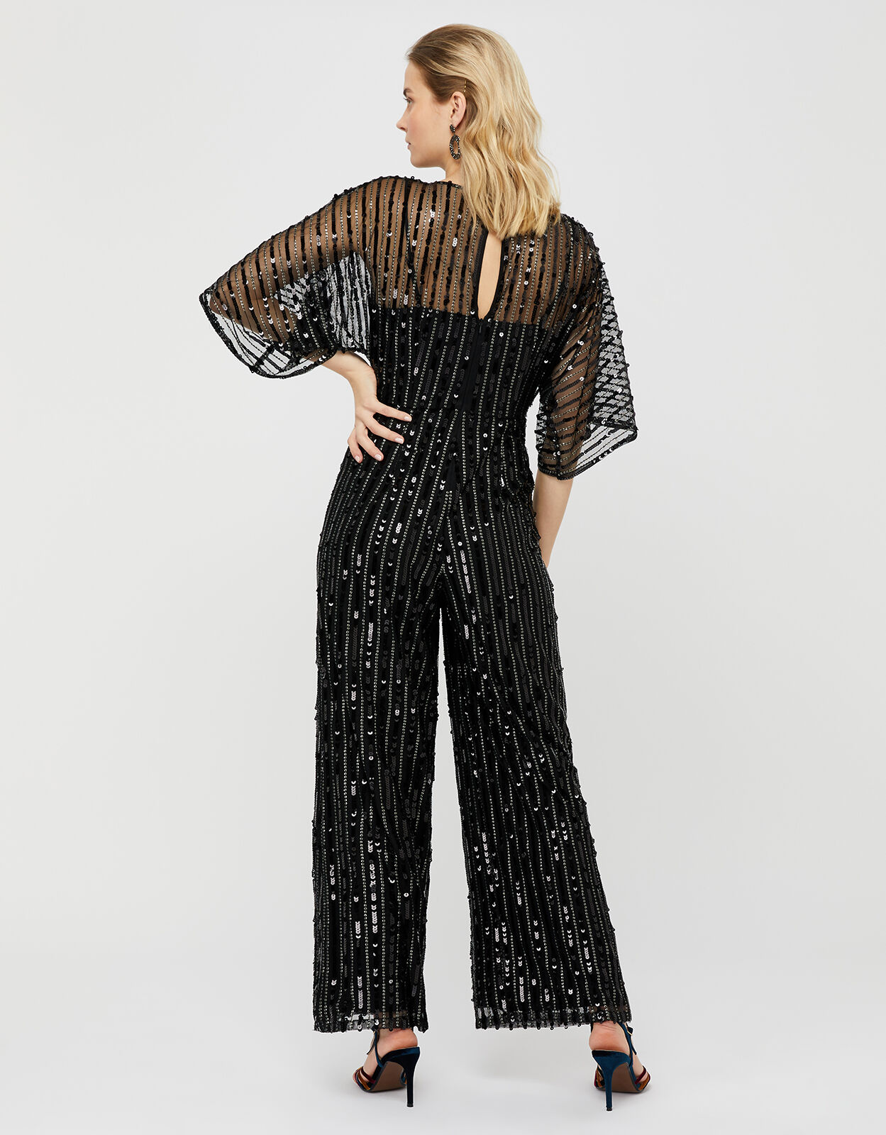 Lorelai Sequin Jumpsuit Black Jumpsuits Monsoon Global