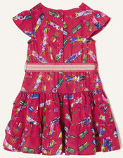Baby Christmas Cracker Rara Dress , Red (RED), large