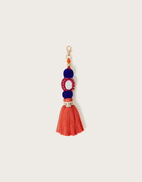 Large Tassel Keyring, , large