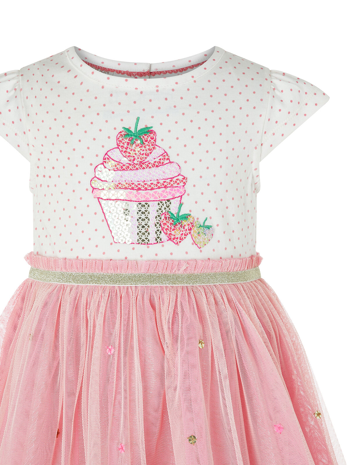 Baby Nessie Strawberry Disco Dress Pink