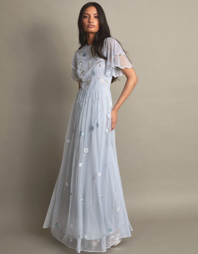 Katarina Pearl Embellished Maxi Gown (Black) main image 1