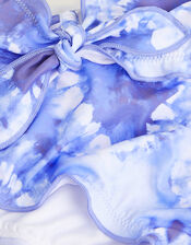 Tie Dye Heart Bikini Set, Blue (BLUE), large