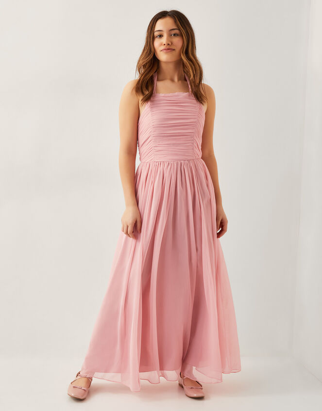Ayo Halter Prom Maxi Dress, Pink (PINK), large