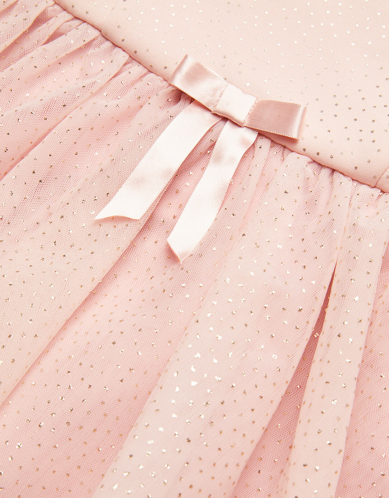 Baby Freya Scuba Glitter Dress Pink