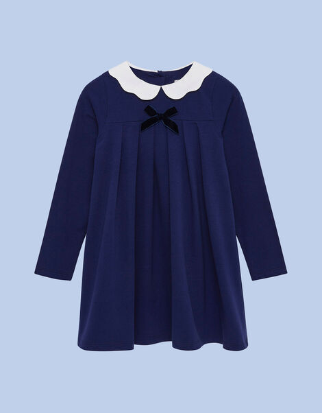 Trotters Anna Petal Dress, Blue (NAVY), large