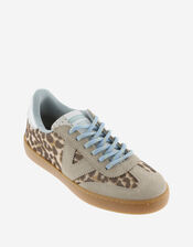 Victoria Berlin Leopard Print Trainers, Camel (BEIGE), large