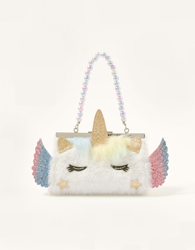 Fluffy Unicorn Mini Bag, , large