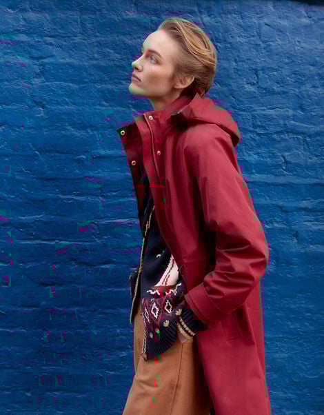Ada Waterproof Raincoat, Red (BURGUNDY), large