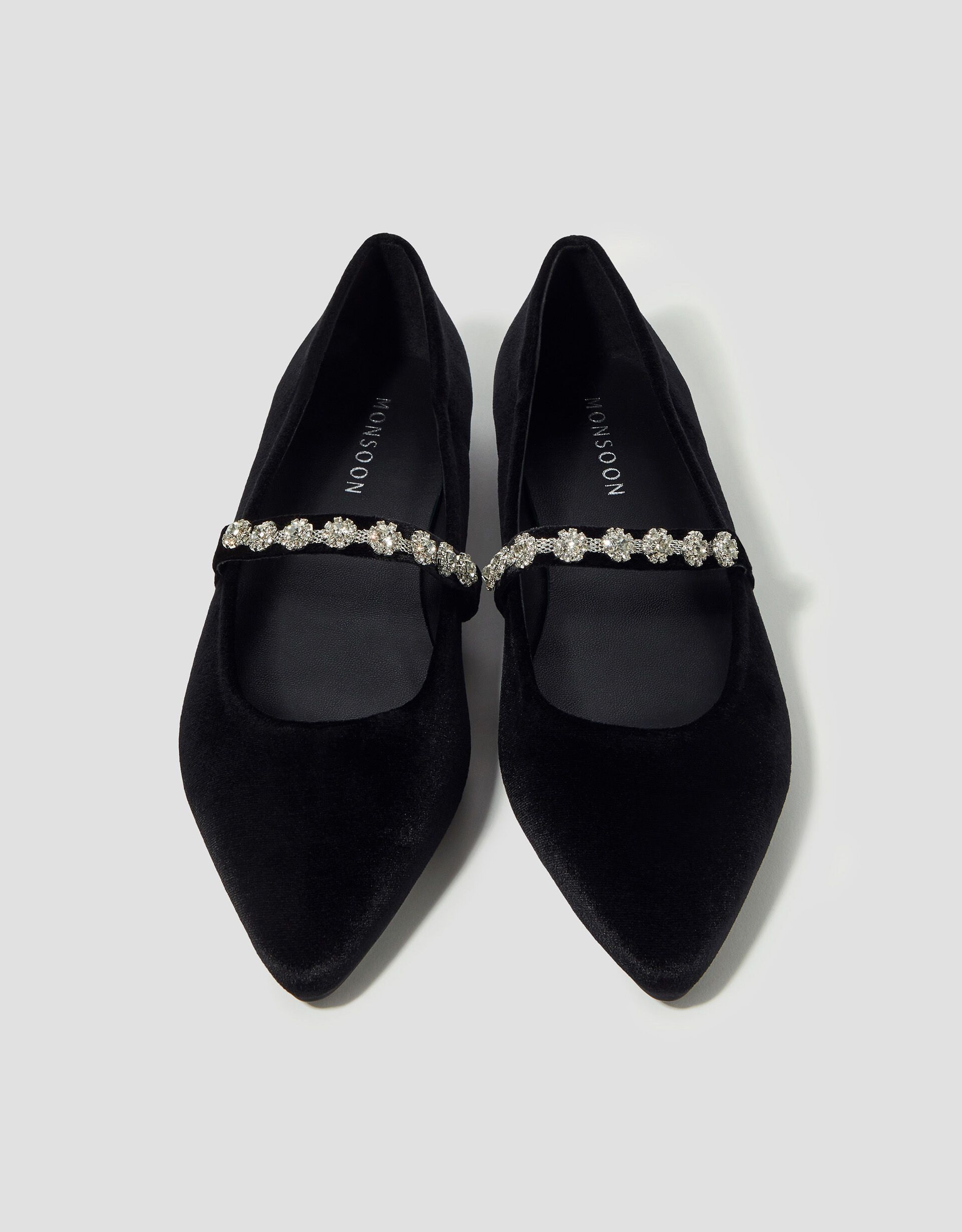 Monsoon velvet shoes top