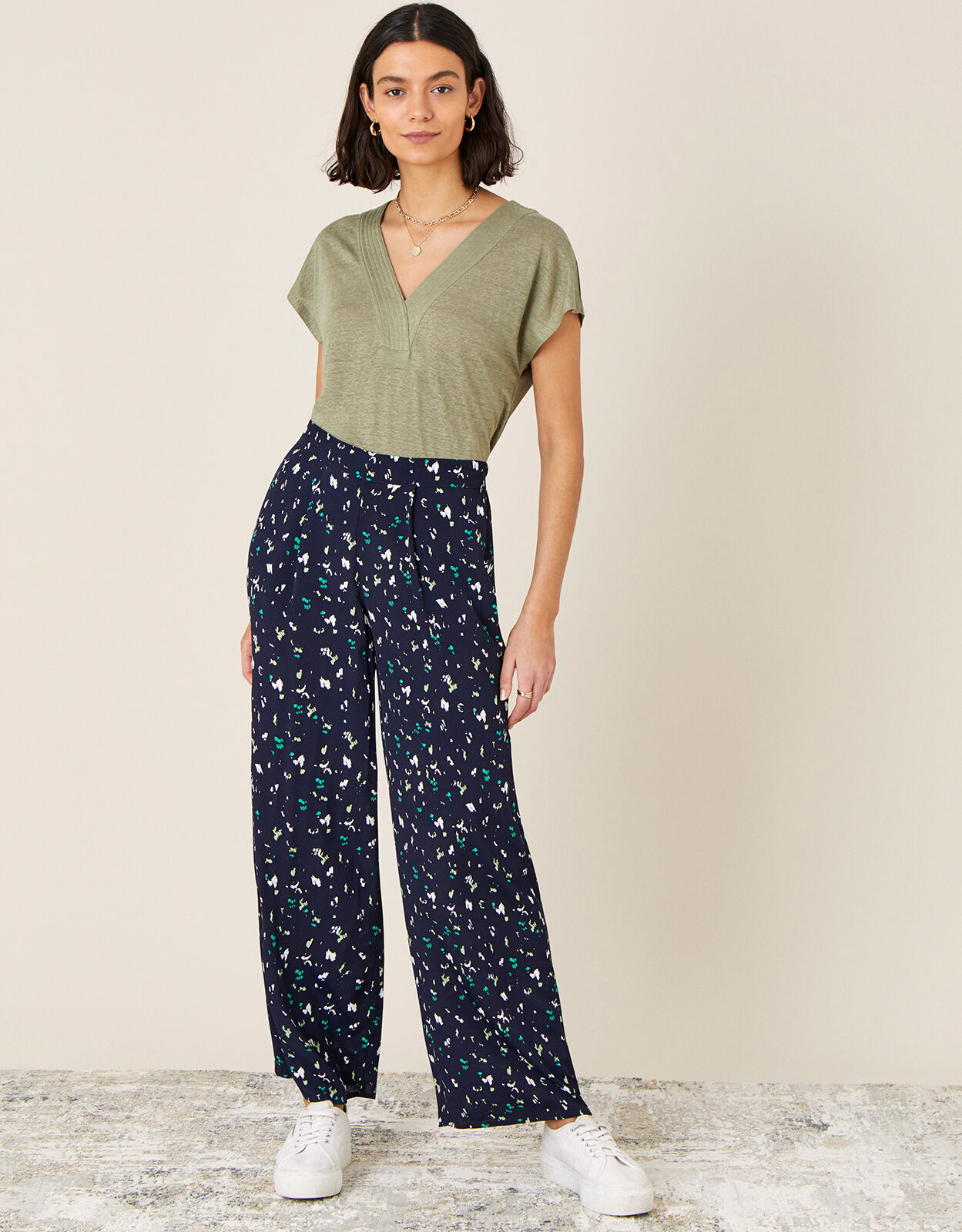 Monsoon navy trousers hotsell
