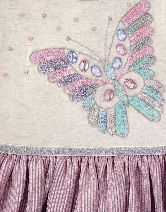 Baby Butterfly Plisse Disco Dress, Pink (PINK), large