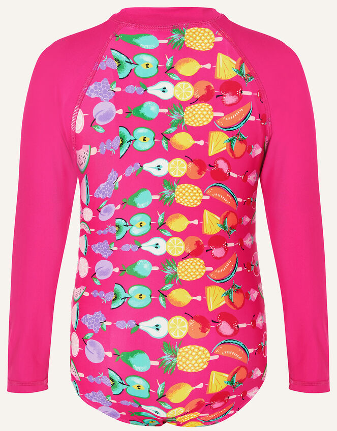 Fruit Print Sunsafe Swimsuit, Pink (PINK), large