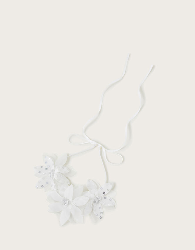 Boho Sequin Bridesmaid Flower Crown, , large