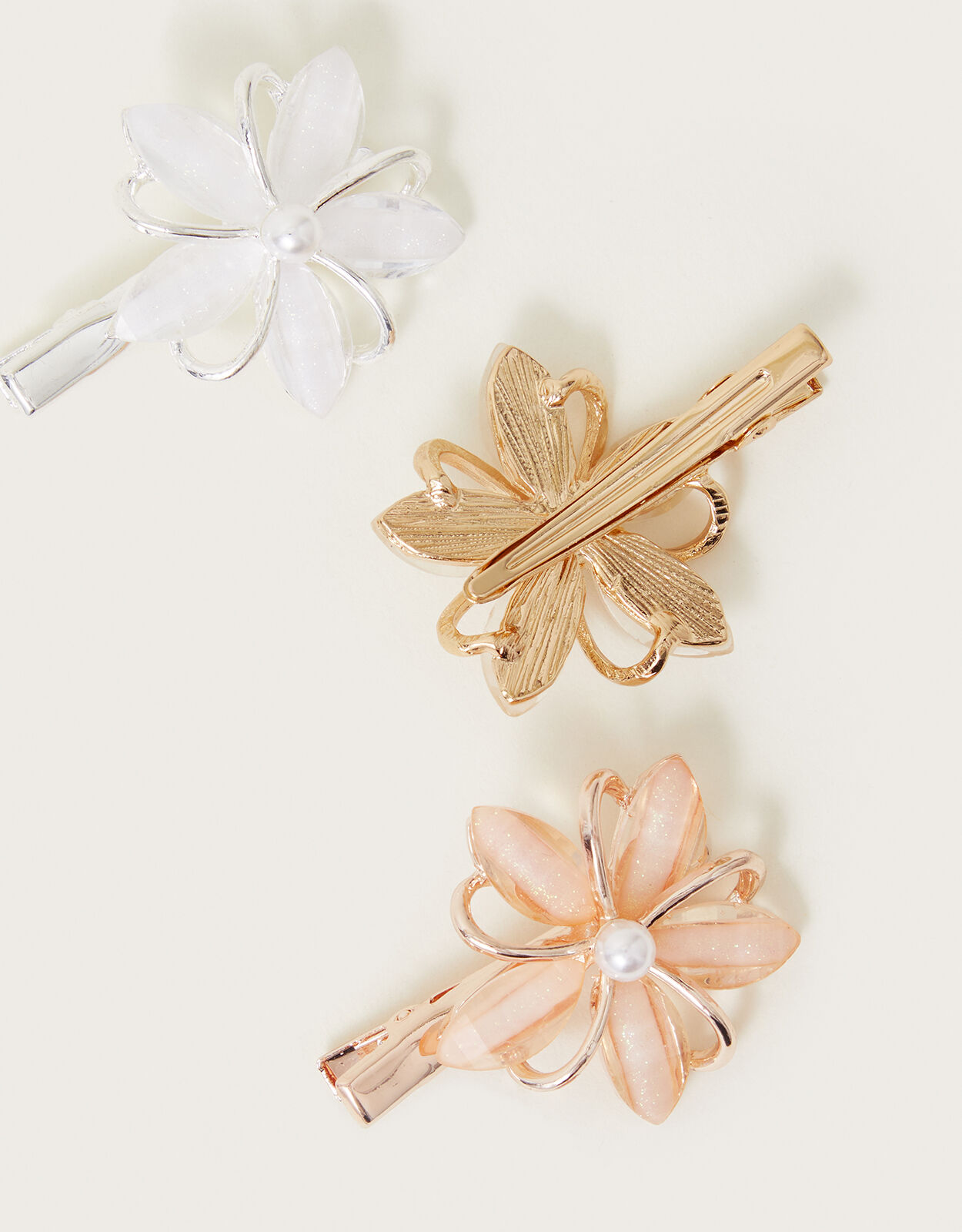 Gold flower hair clip deals