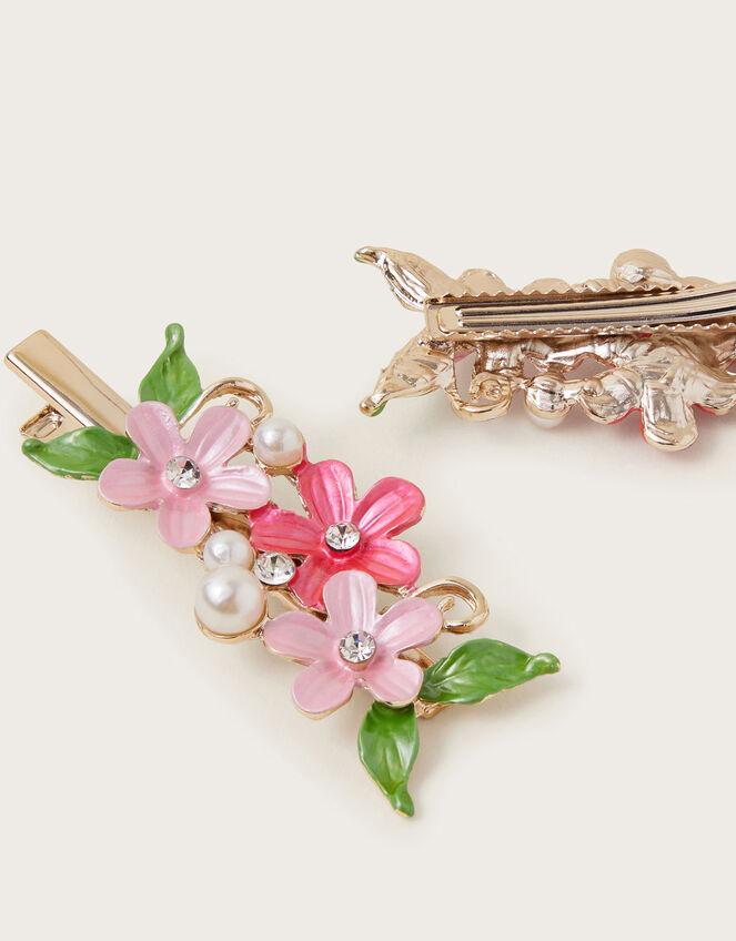 2-Pack Floral Hair Clips, , large