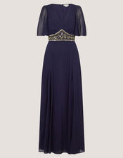 Sienna Embellished Maxi Dress, Blue (NAVY), large