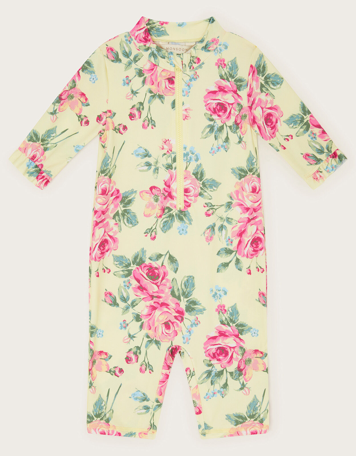 Baby Rose Surfsuit Yellow Baby Girl Beach Swimwear Monsoon ROI