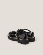 Bow Patent Mary Jane Brogues, Black (BLACK), large