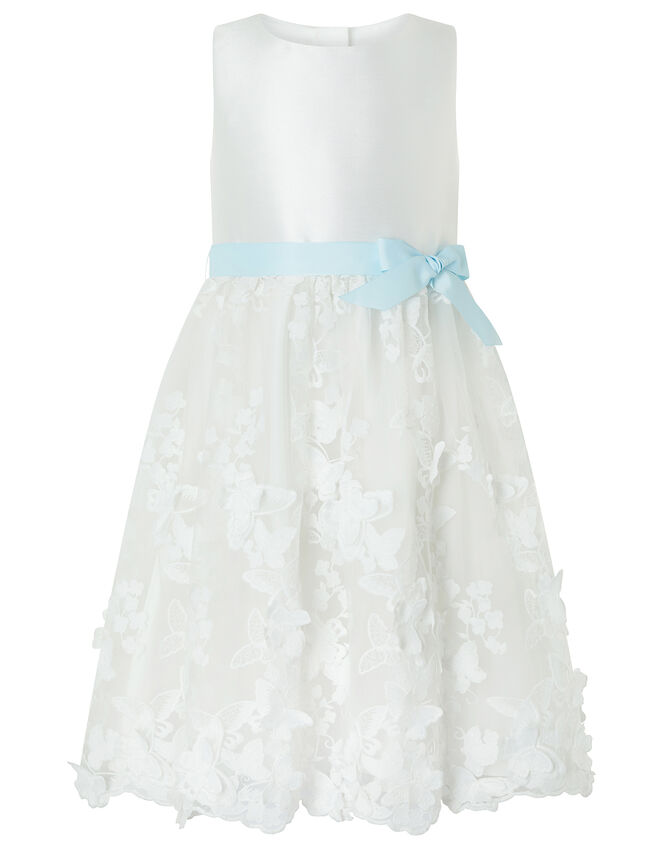Butterfly Mesh Occasion Dress, Ivory (IVORY), large