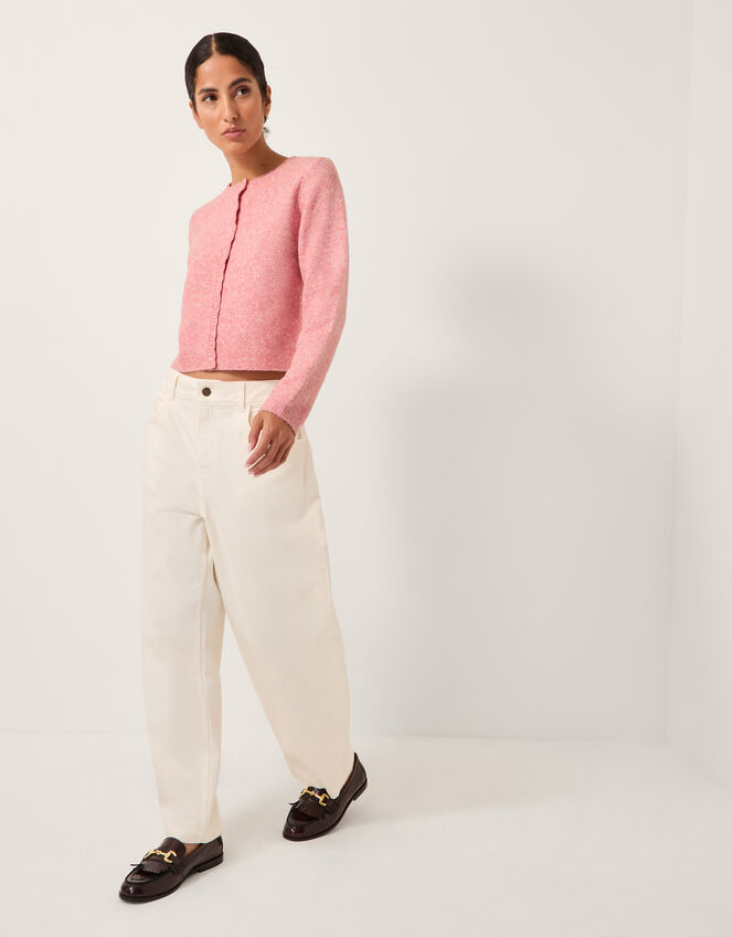 Sera Scallop Cardigan, Pink (PINK), large