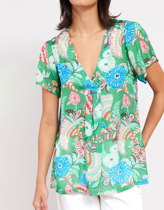 East Santa Maria Blouse, Green (GREEN), large