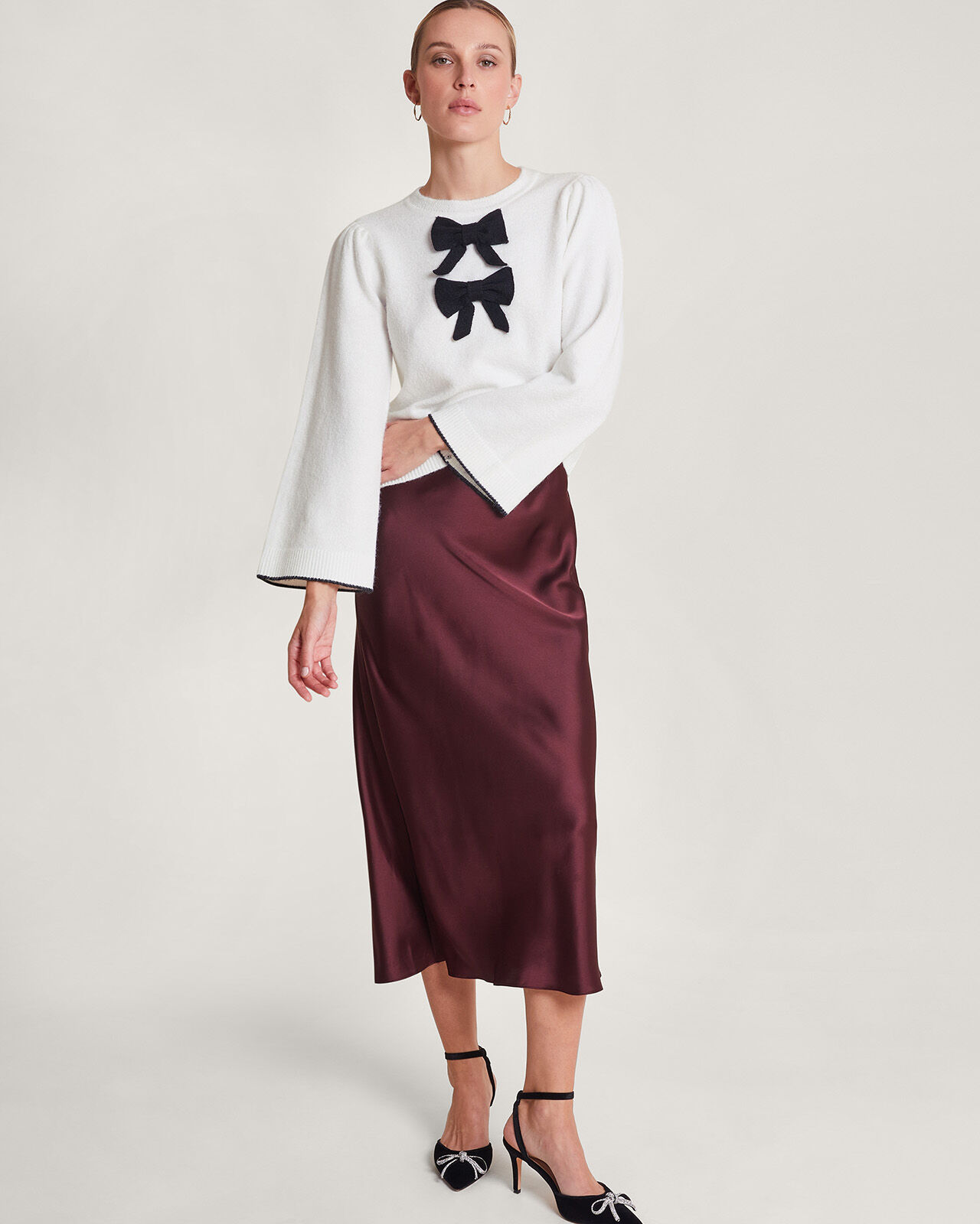 Zara bow top jumper