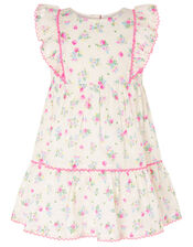 Baby Dobby Ditsy Dress, Ivory (IVORY), large