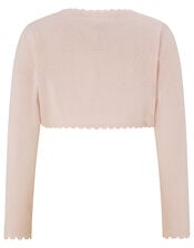 Niamh Sparkle Knit Cardigan with Crystal Button, Pink (PINK), large