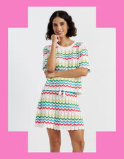 Chinti & Parker Chevron Stitch T-Shirt , Multi (MULTI), large