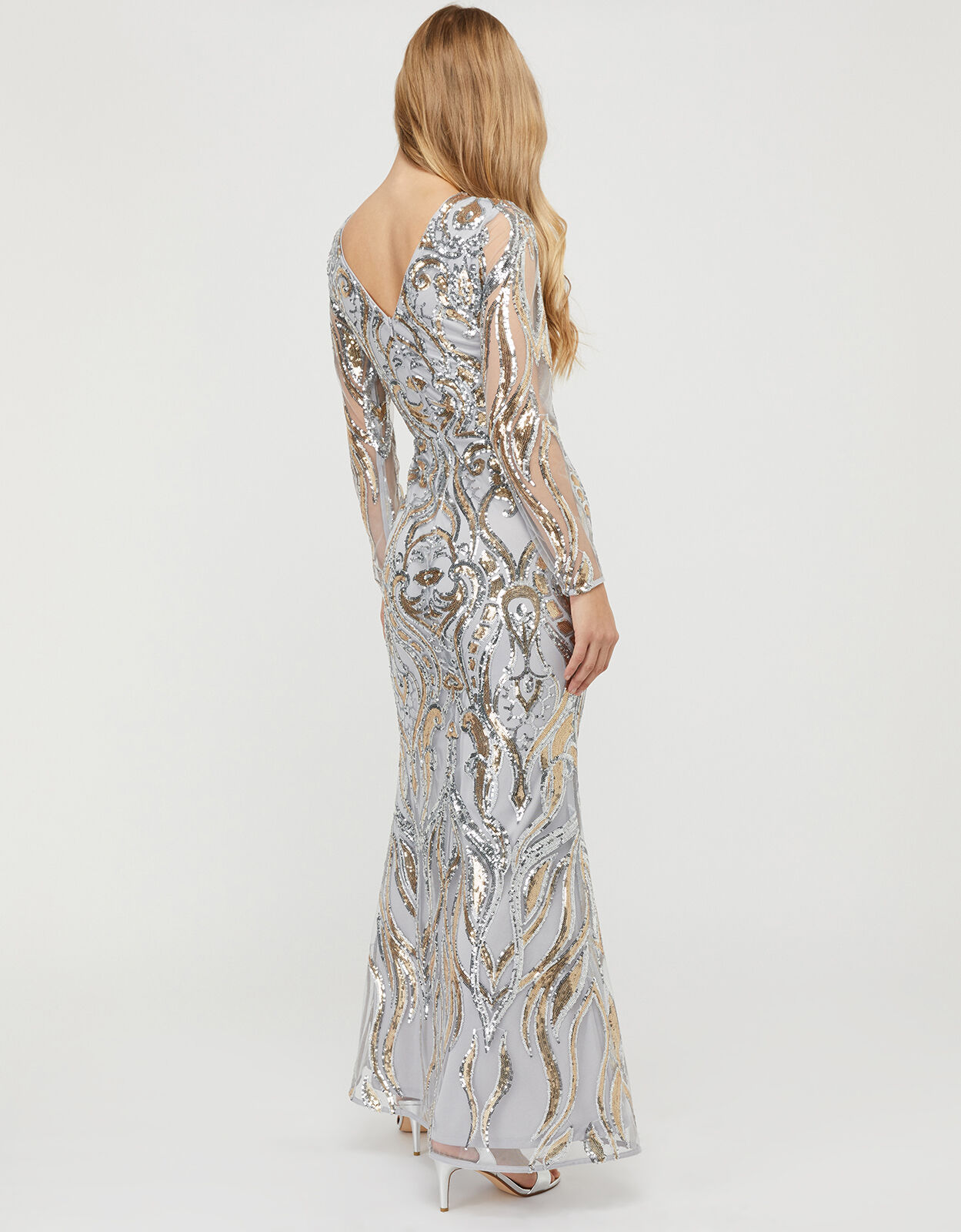 monsoon sequin maxi dress