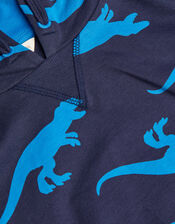 Dinosaur Silhouette Hoodie , Blue (BLUE), large