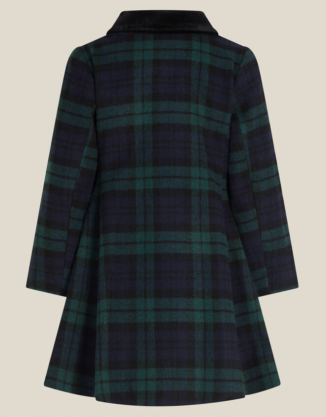 Charlotte Tartan Coat, Green (GREEN), large