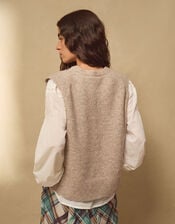 East Genet Mohair Knitted Tank, Mink (MINK), large