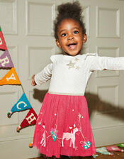 Baby Disco Christmas Dress, Ivory (IVORY), large