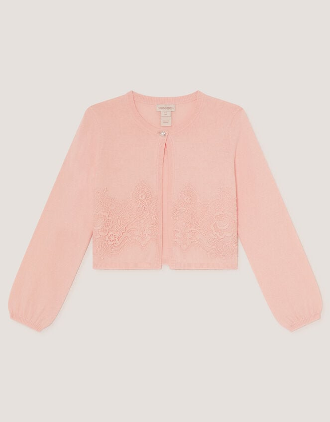 Harper Lace Cardigan, Pink (PINK), large