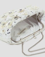 Mia Floral Embellished Clutch Bag, , large