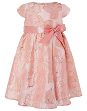Baby Chelsea Floral Jacquard Dress, Pink (PINK), large