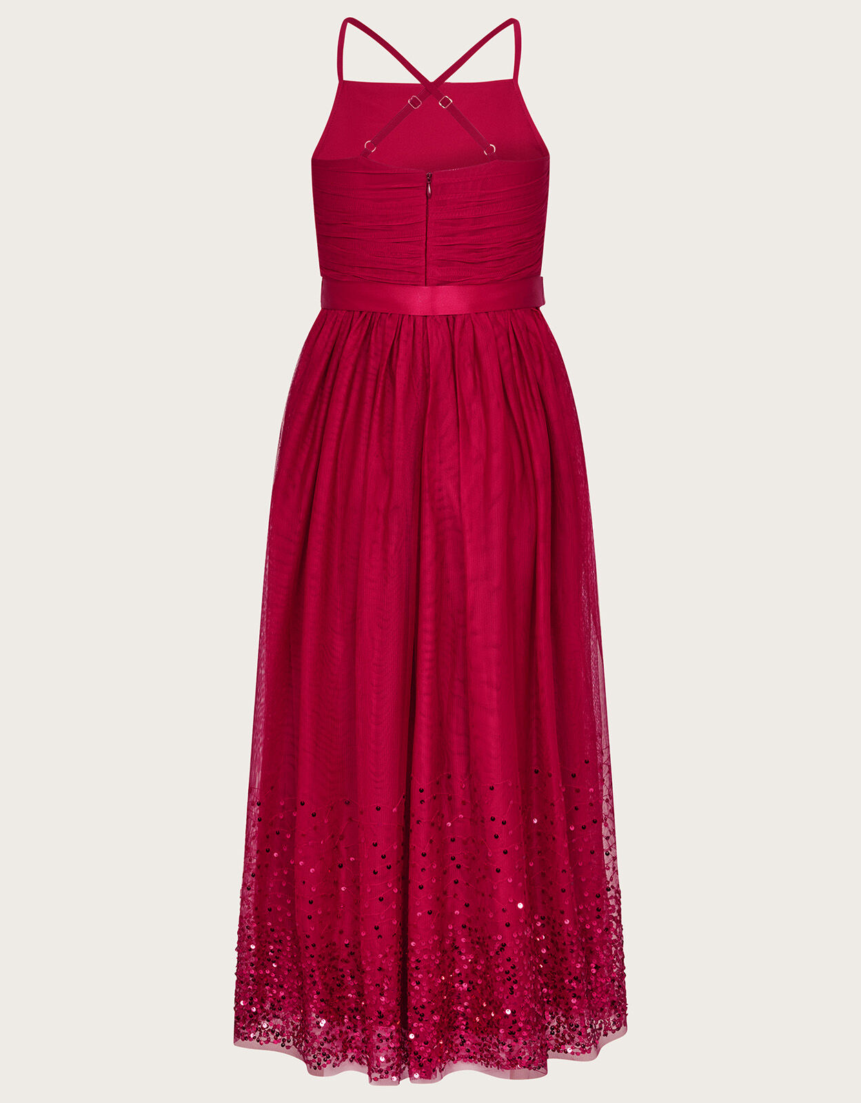 Lana Sequin Prom Dress Red