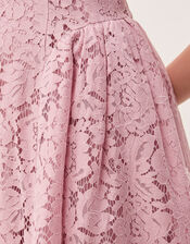 Lydia Sleeveless Lace Midi Dress, Pink (PINK), large