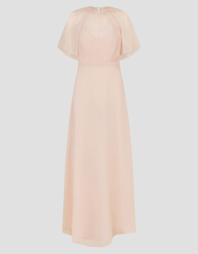 Mona Angel Sleeve Maxi Dress, Pink (BLUSH), large
